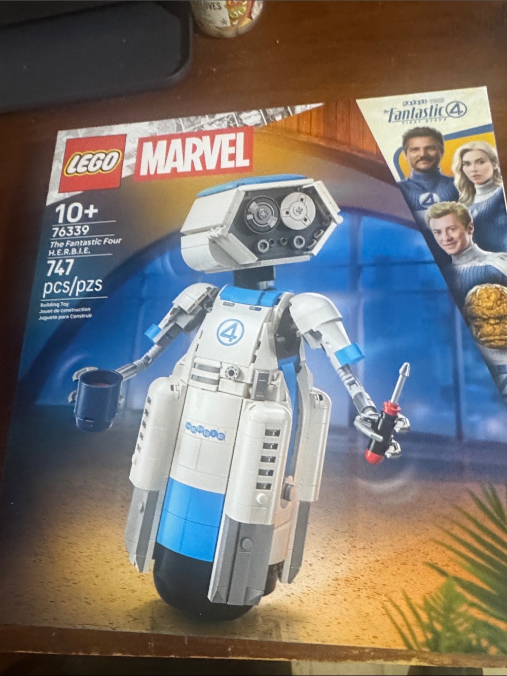 Marvel H.E.R.B.I.E. Robot Building Set - White & Blue